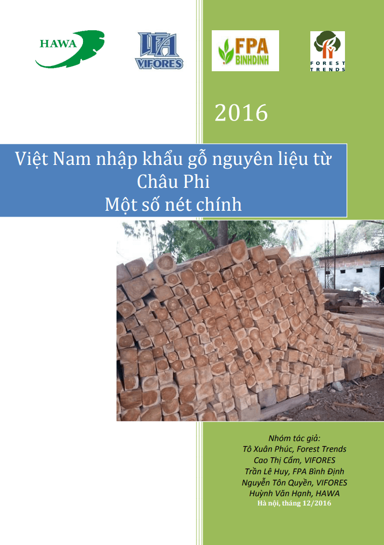 Việt Nam nhập khẩu gỗ nguyên liệu giai đoạn 2013-2015